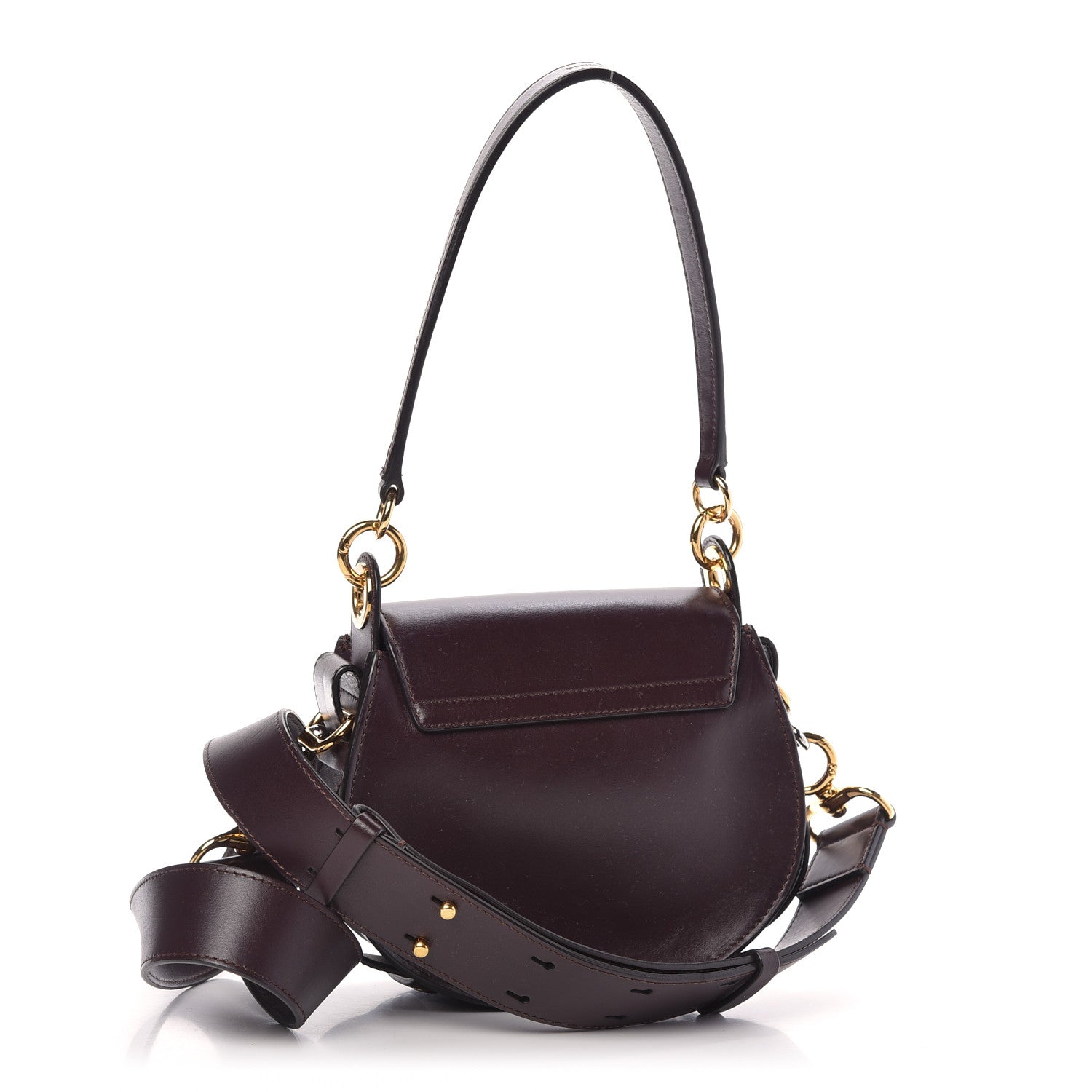 Chloe Calfskin Small Tess Bag Black Raisin 3 of 9