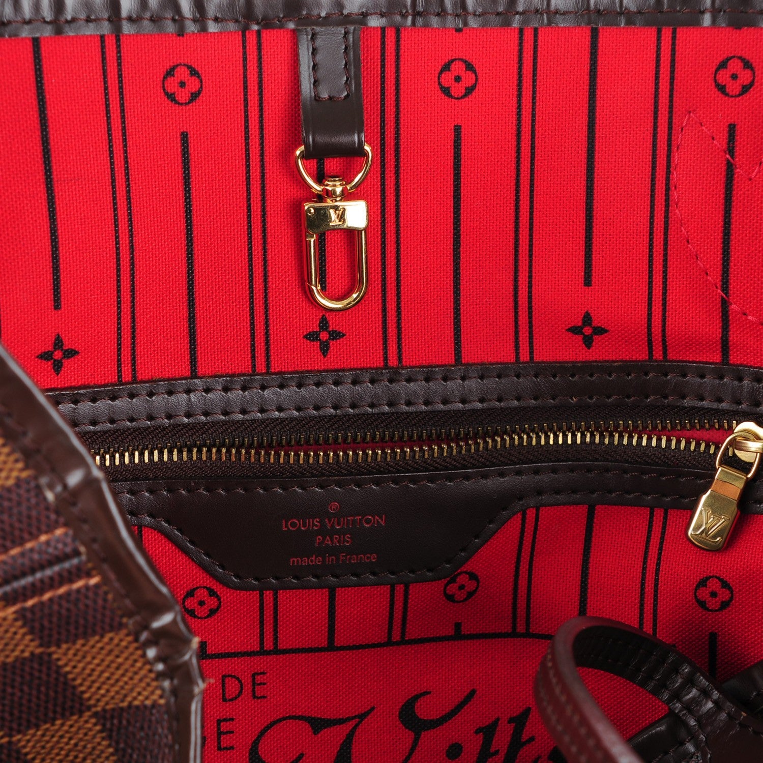 Louis Vuitton Damier Ebene Neverfull MM 7 of 8