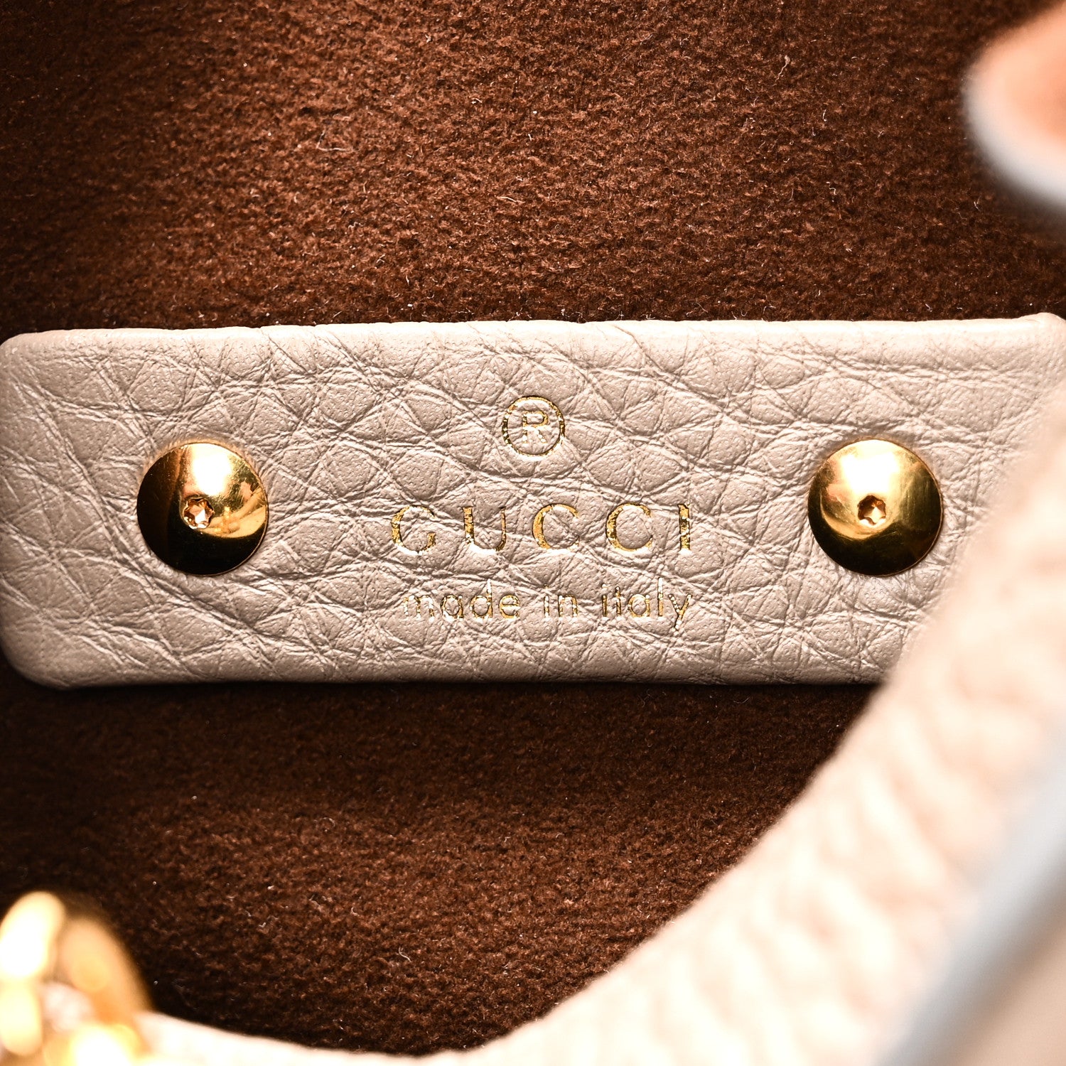 Gucci Grained Calfskin Softbit Medium Shoulder Bag Taupe Taupe 6 of 9
