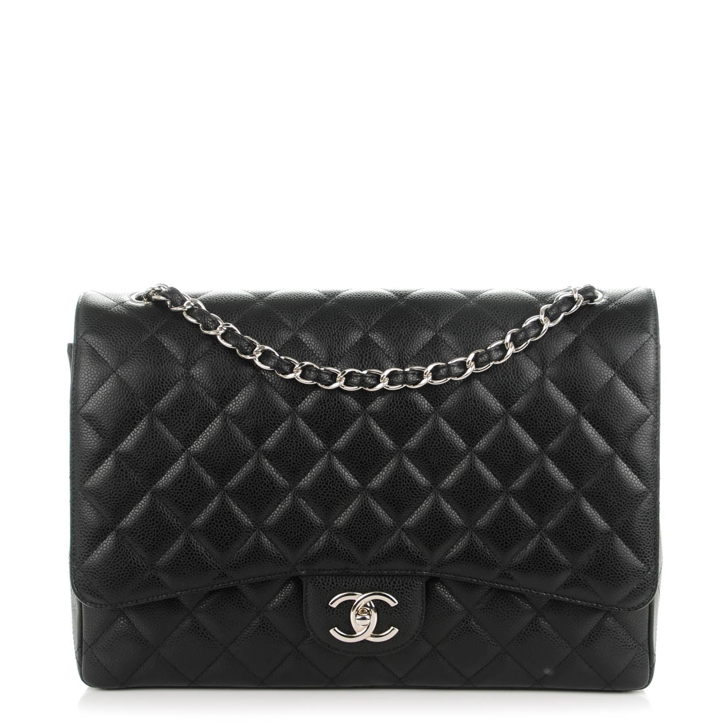 Chanel Caviar Quilted Maxi Double Flap Black 1 of 7