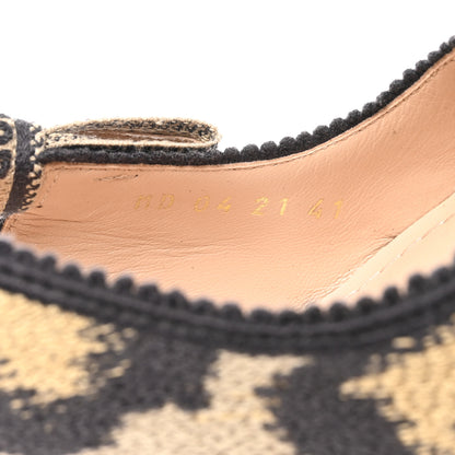 Christian Dior Mizza Cotton Ribbon Embroidered J'Adior Slingback 100mm Pumps 41 Natural 6 of 9