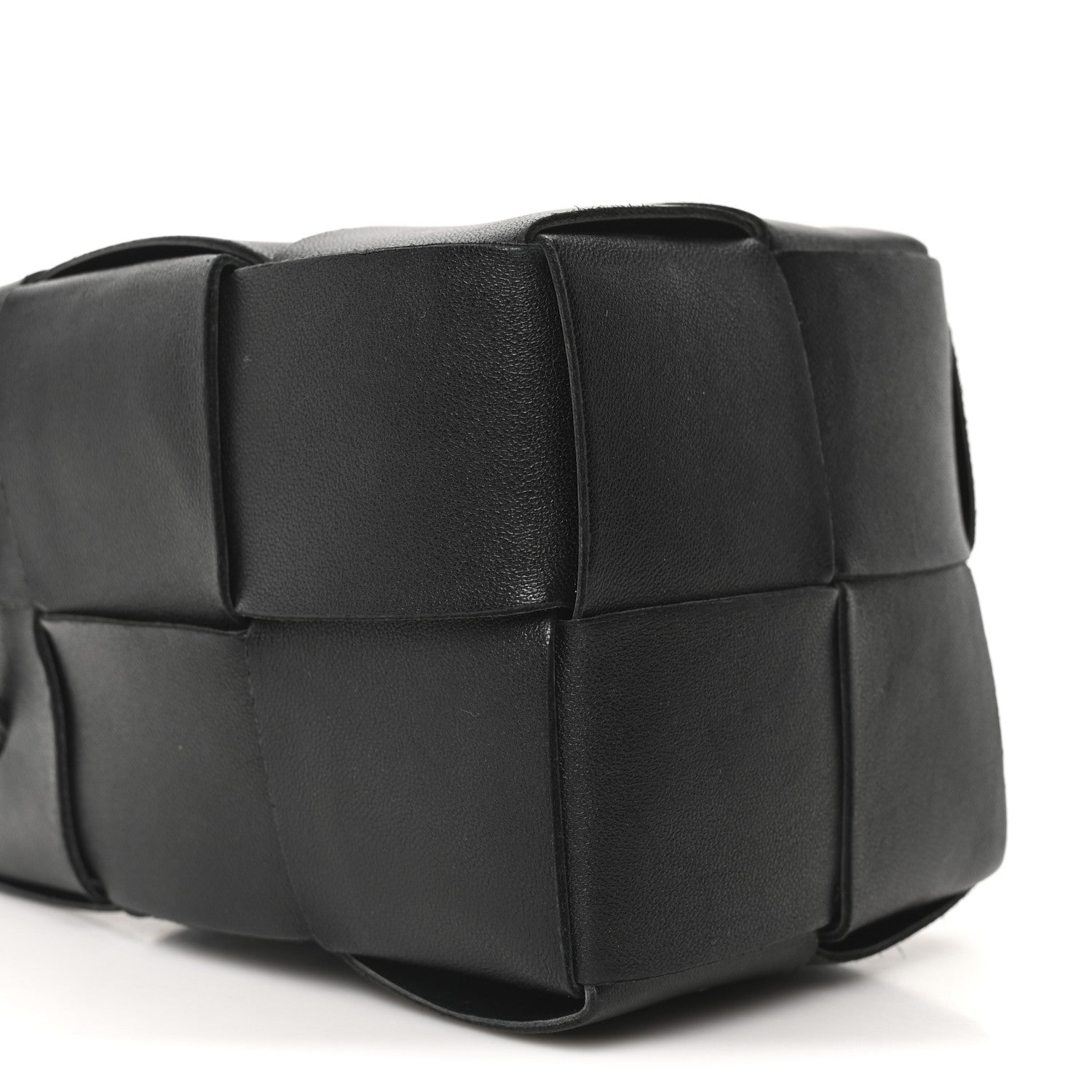 Bottega Veneta Nappa Maxi Intrecciato Mini Cassette Bucket Bag Black 8 of 9