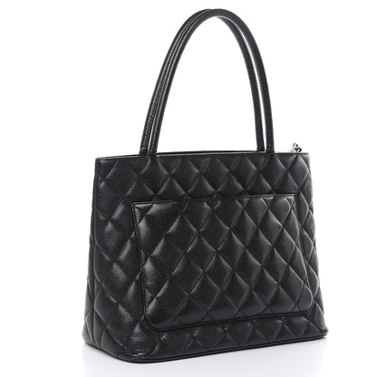 Chanel Caviar Quilted Medallion Tote Black 3 of 18