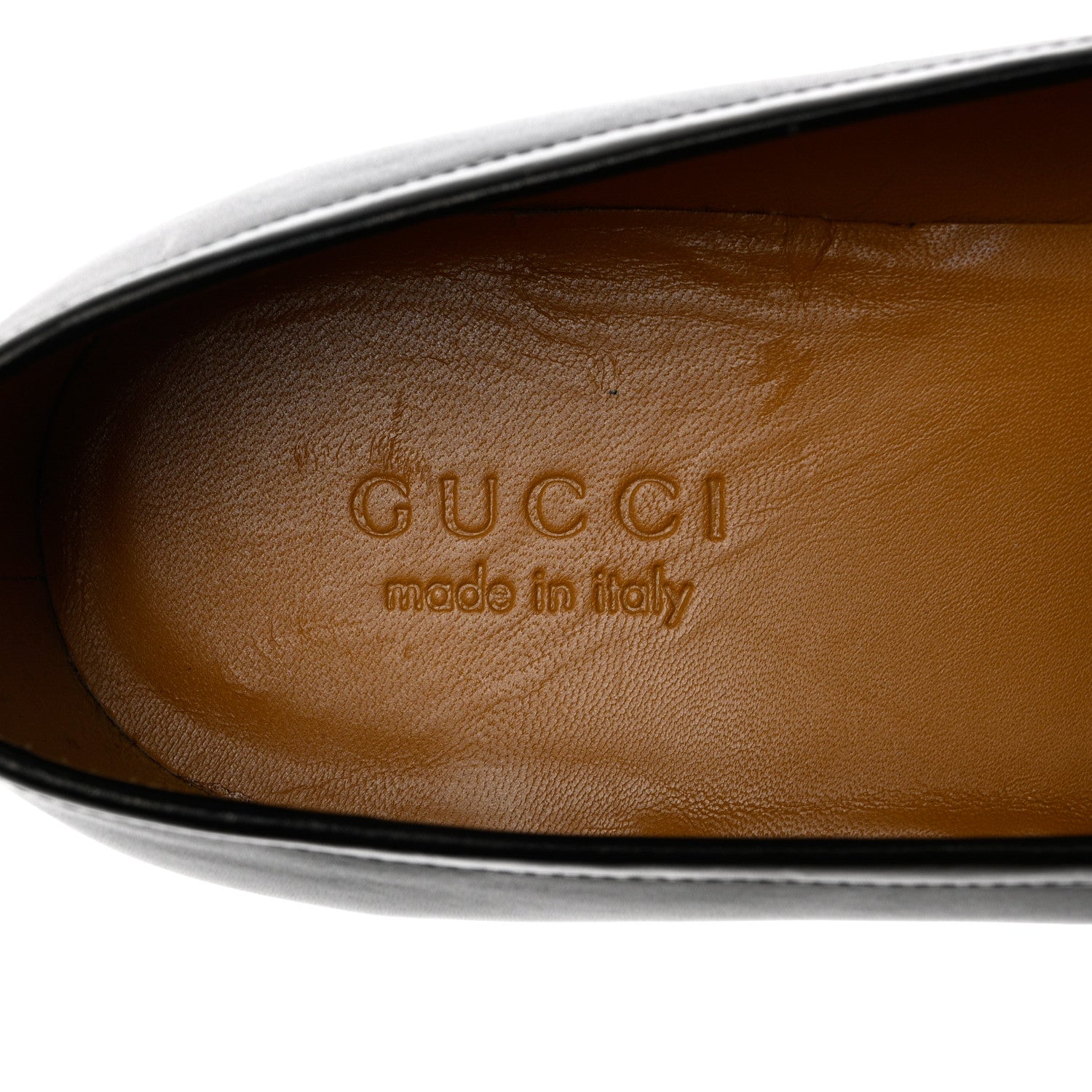Gucci Calfskin Horsebit Mens Jordaan Loafers 10.5 Black 7 of 12
