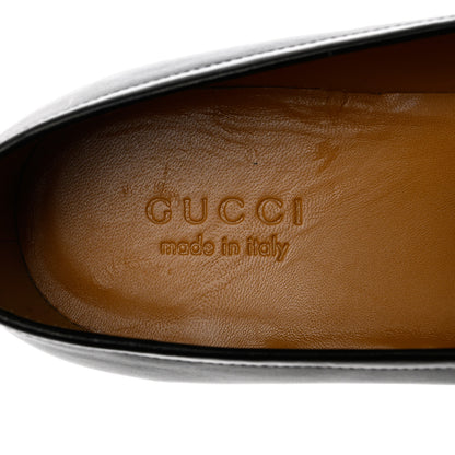Gucci Calfskin Horsebit Mens Jordaan Loafers 10.5 Black 7 of 12