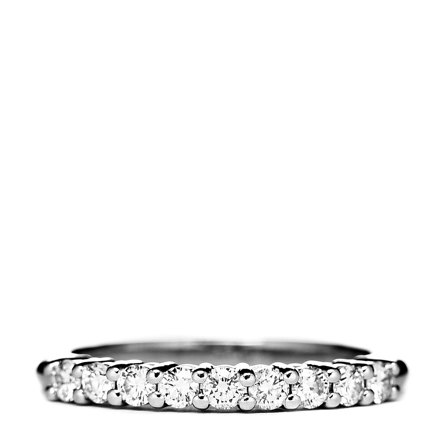 Platinum Diamond 2.2mm Embrace Half Circle Band Ring 47 4.25