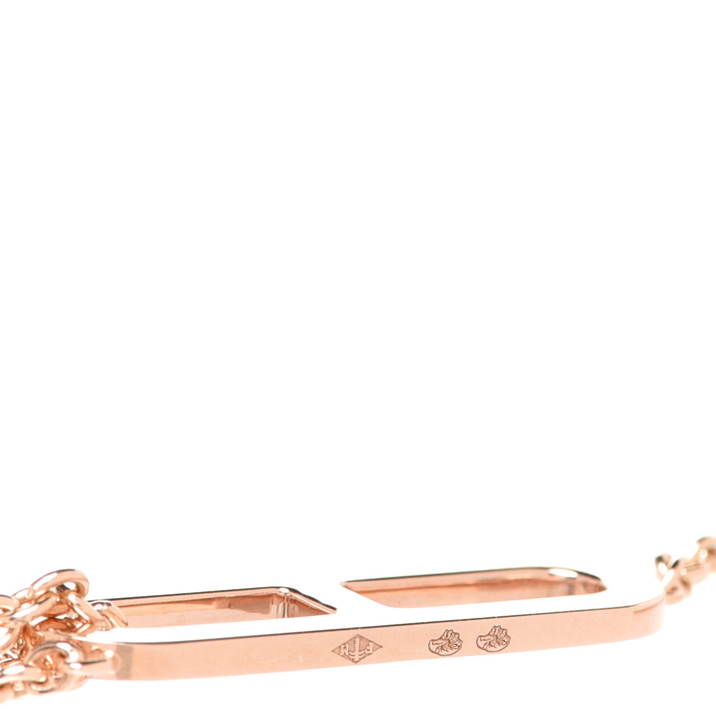 18K Rose Gold Diamond PM Ever Chaine D'Ancre Necklace