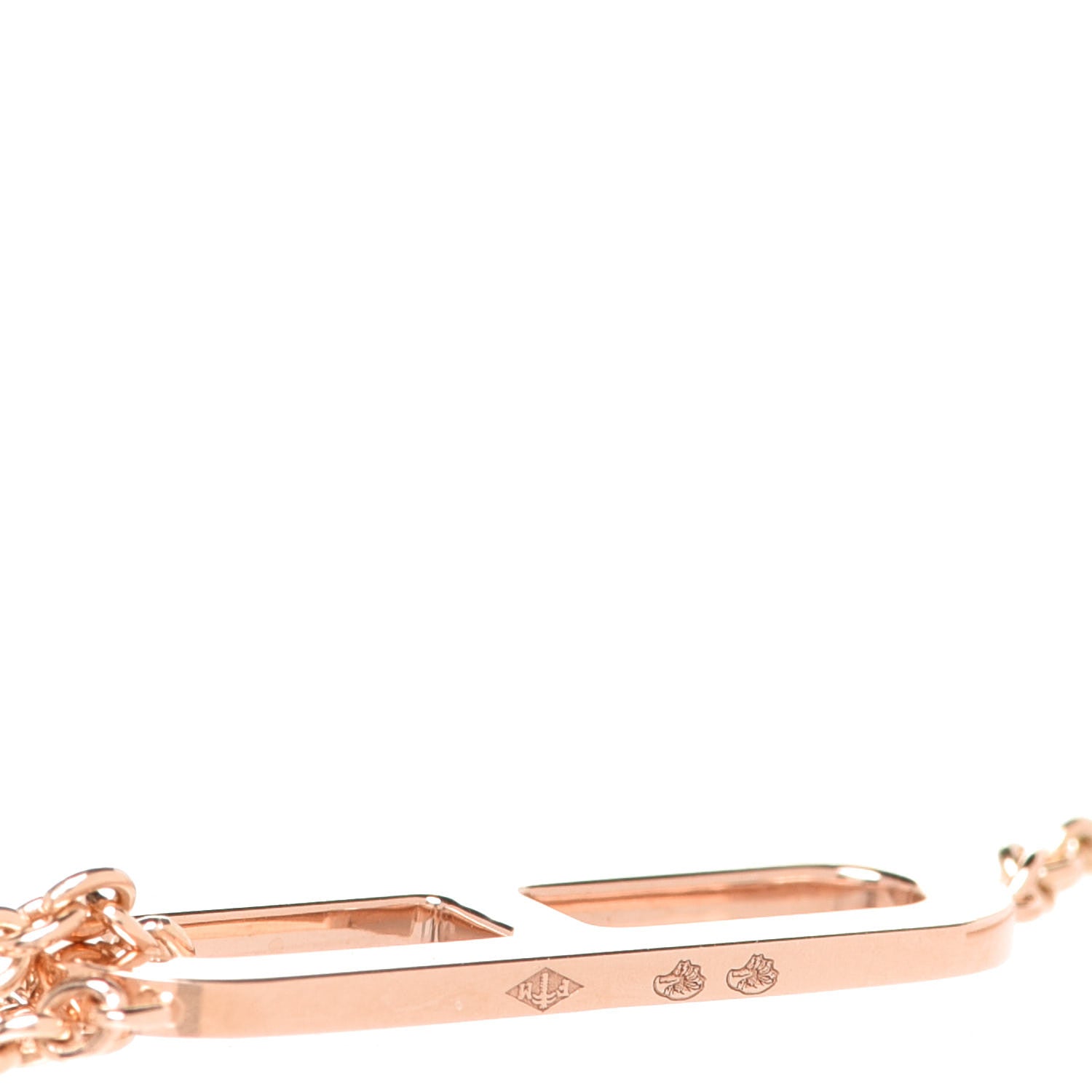 Hermes 18K Rose Gold Diamond PM Ever Chaine D'Ancre Necklace 5 of 6