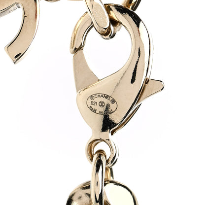 Chanel Metal Lambskin CC Square Choker Gold Black White 4 of 4
