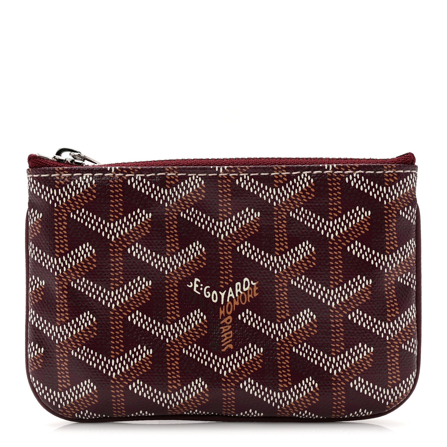 Goyard Goyardine Nano Senat Key Pouch Burgundy 1 of 8