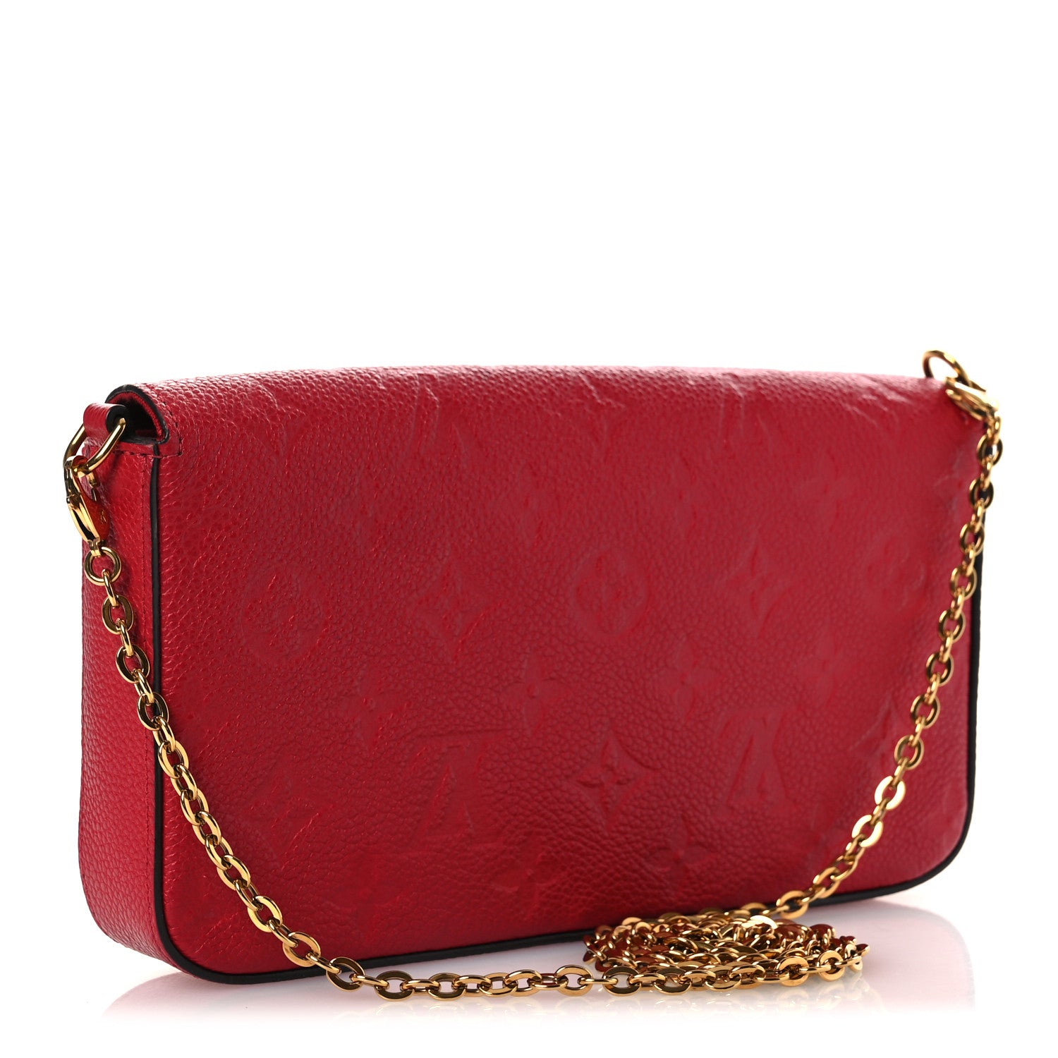 Louis Vuitton Empreinte Pochette Felicie Chain Wallet Scarlet 4 of 14