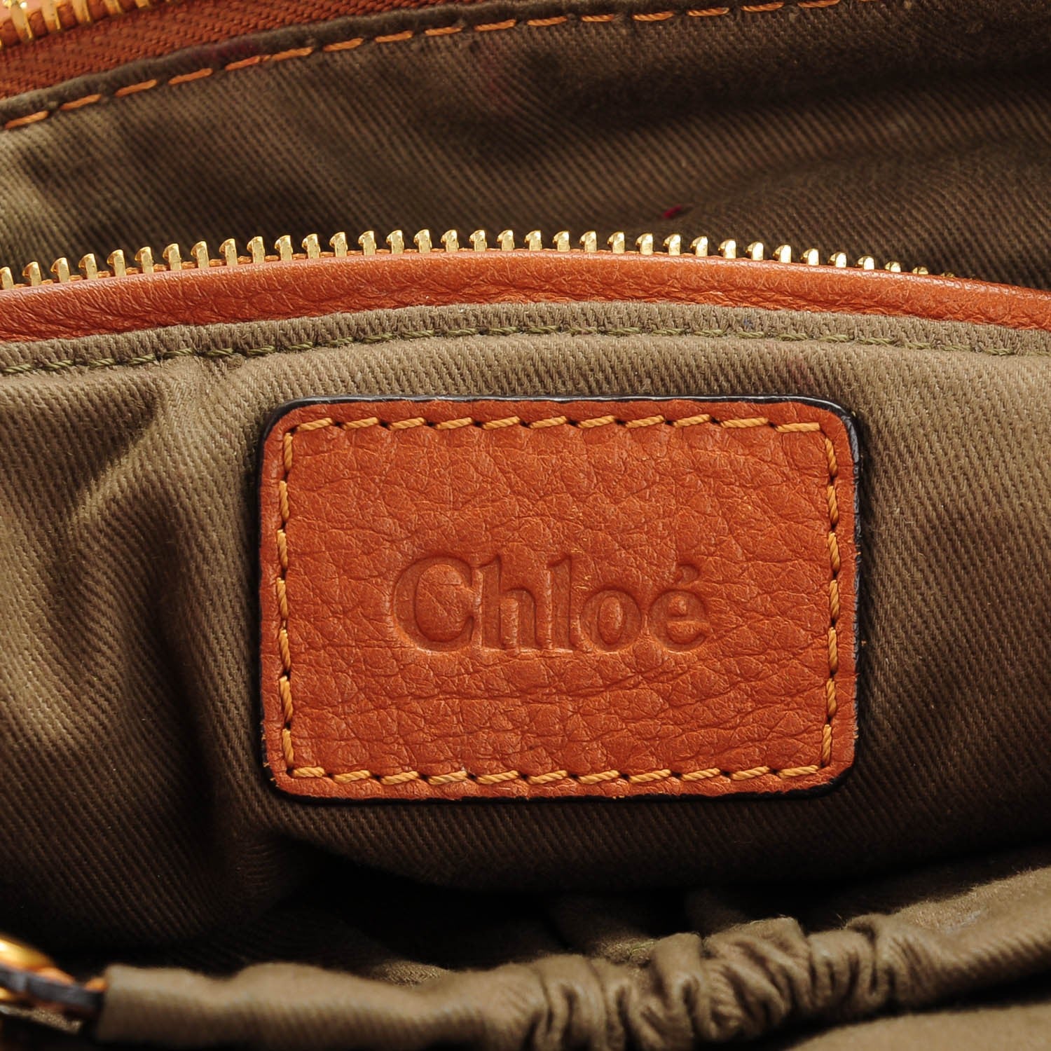 Chloe Calfskin Large Marcie Satchel Tan 6 of 9