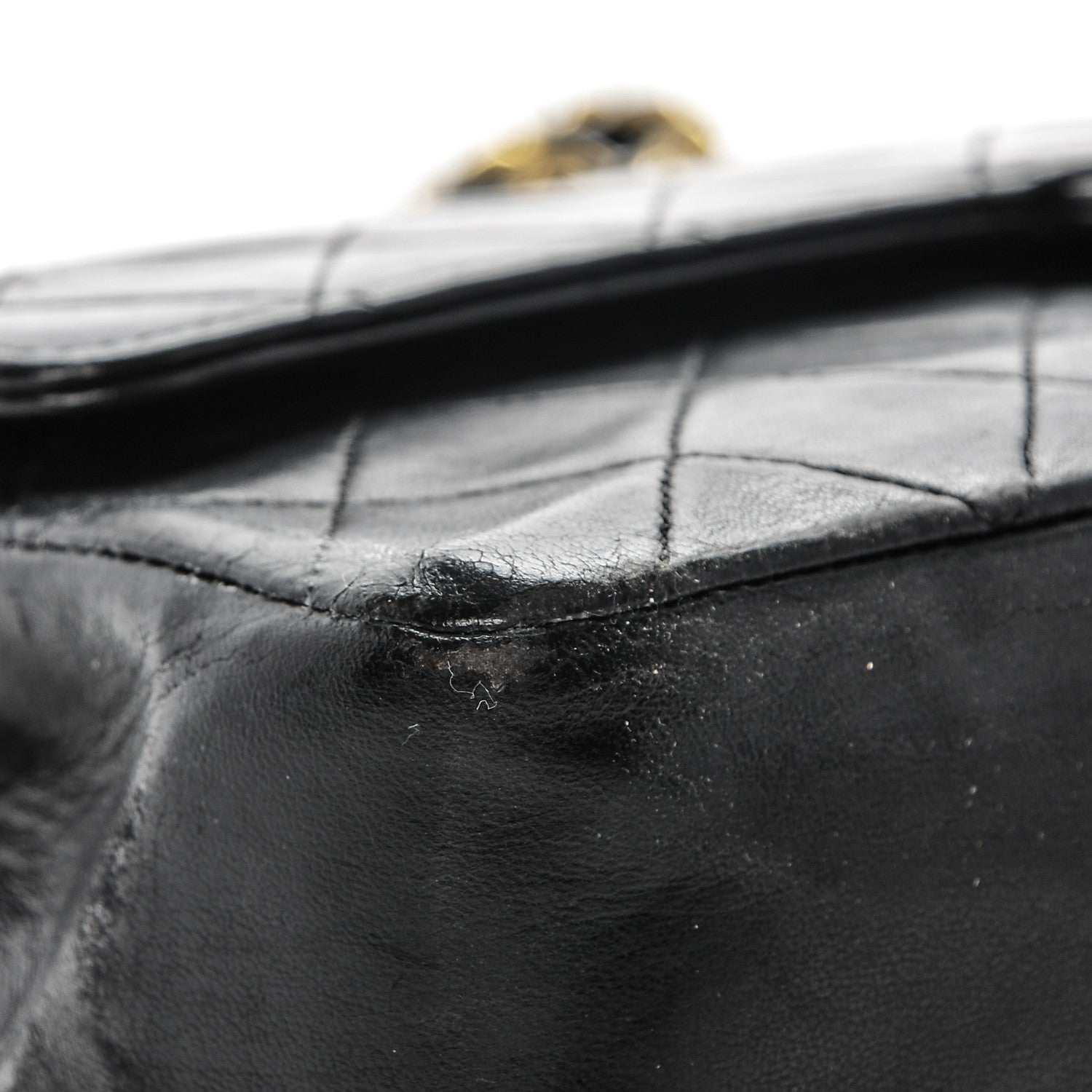 Chanel Lambskin Quilted Medium Double Flap Black 10 of 10