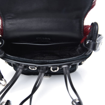 Prada Calf Hair Velluto Corsaire Antic Crossbody Bag Granato Black 5 of 8