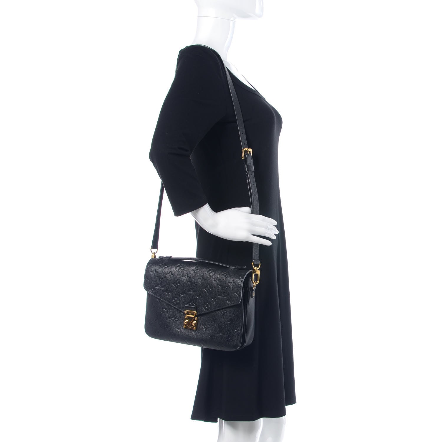 Louis Vuitton Empreinte Pochette Metis Black 2 of 11