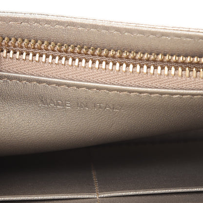 Christian Dior Metallic Grained Calfskin Diorama Wallet on Chain Pouch Light Gold 7 of 10
