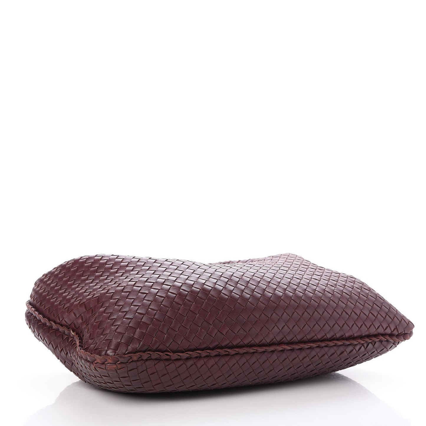 Nappa Intrecciato Large Veneta Hobo Aubergine