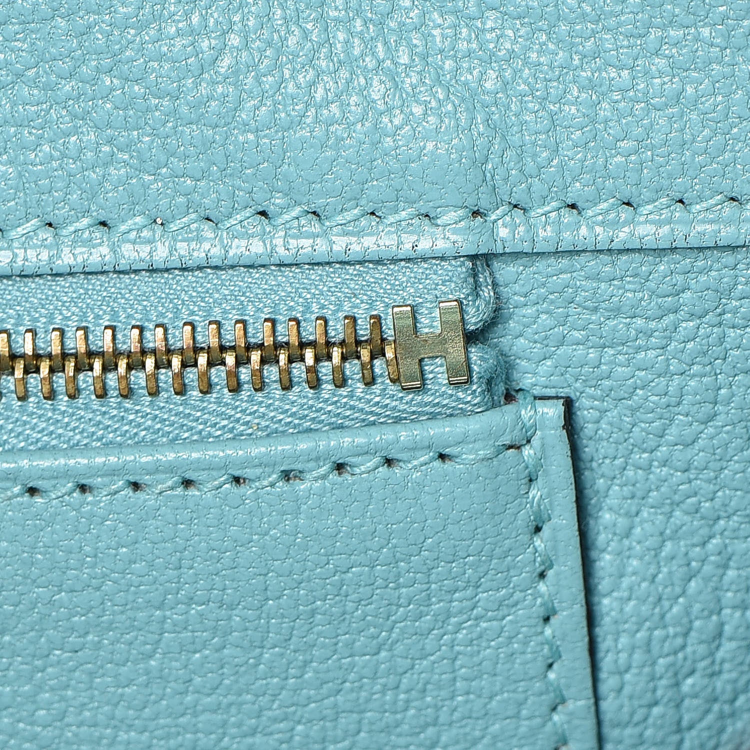 Hermes Togo Birkin 35 Bleu Atoll 18 of 36