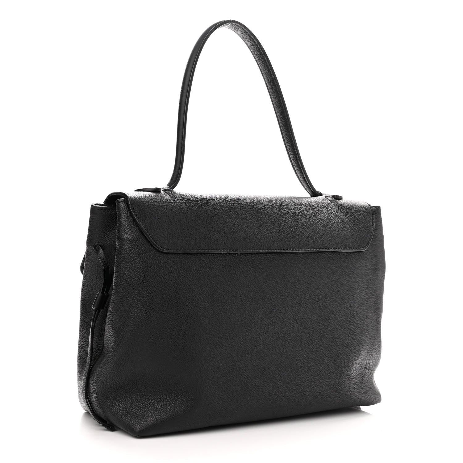 Louis Vuitton Calfskin Lockme MM Black 3 of 14