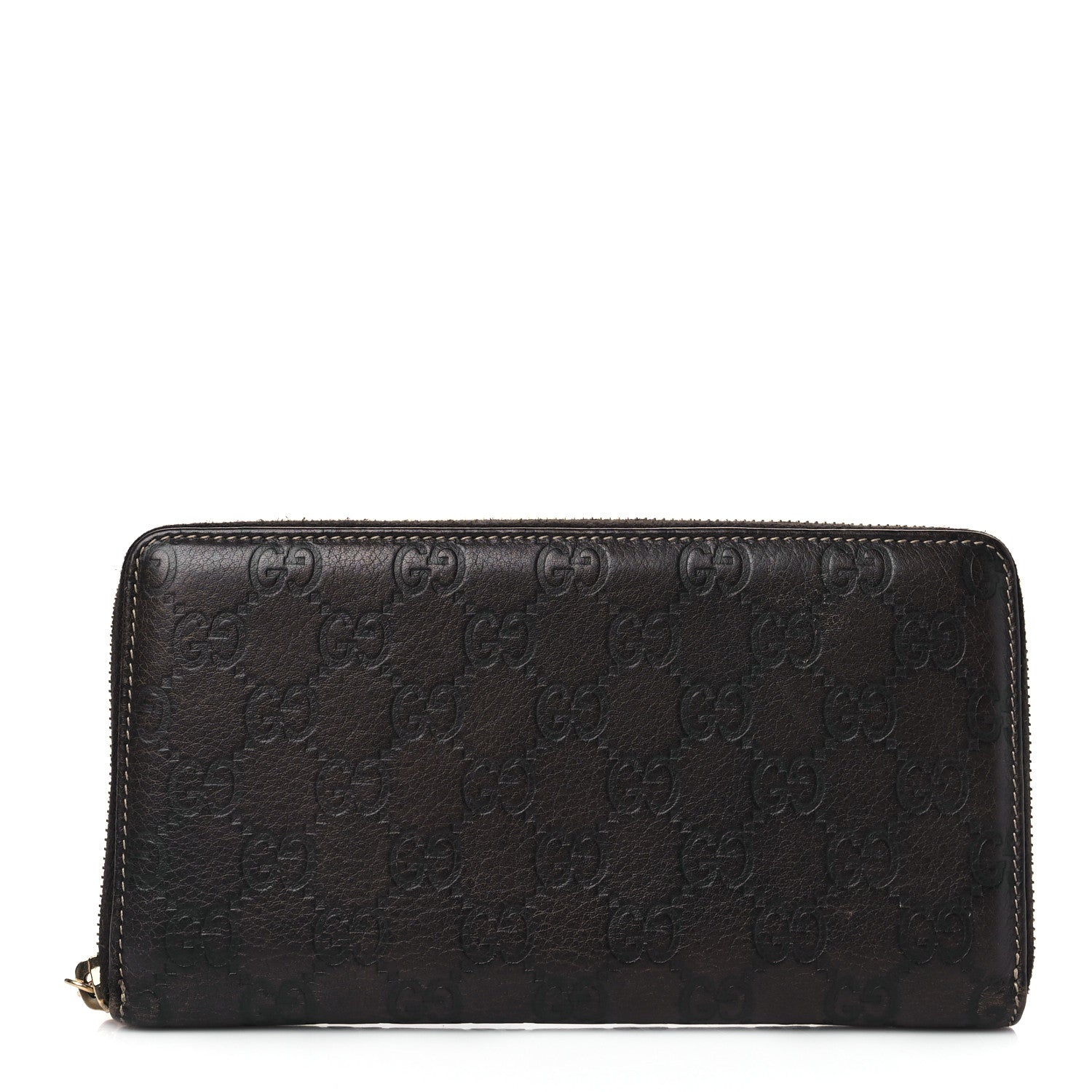 Gucci Guccissima Bamboo Tassel Zip Around Wallet Brown 1 of 10