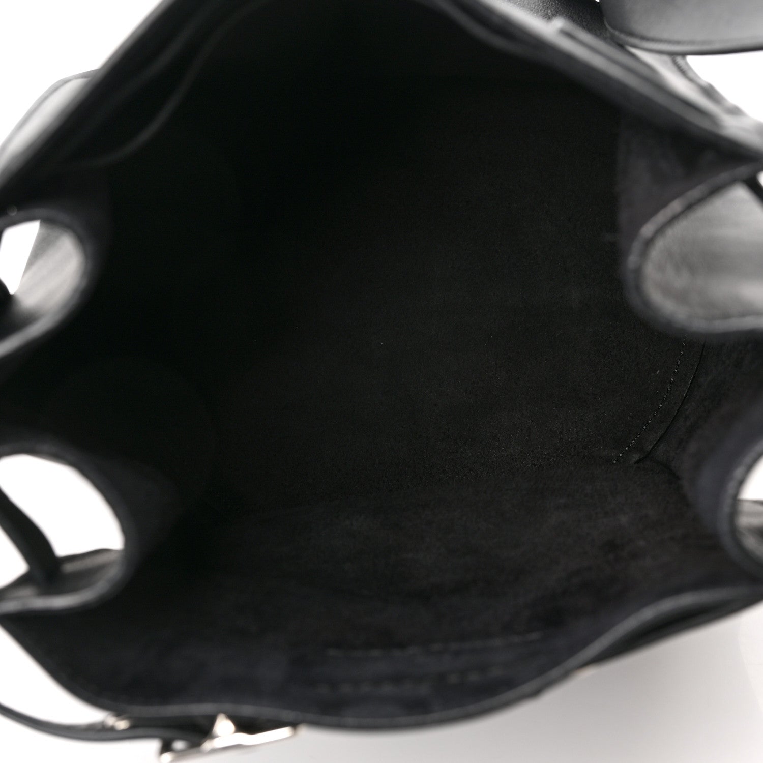 Celine Supple Grained Calfskin Long Strap Big Bag Bucket Black 5 of 10