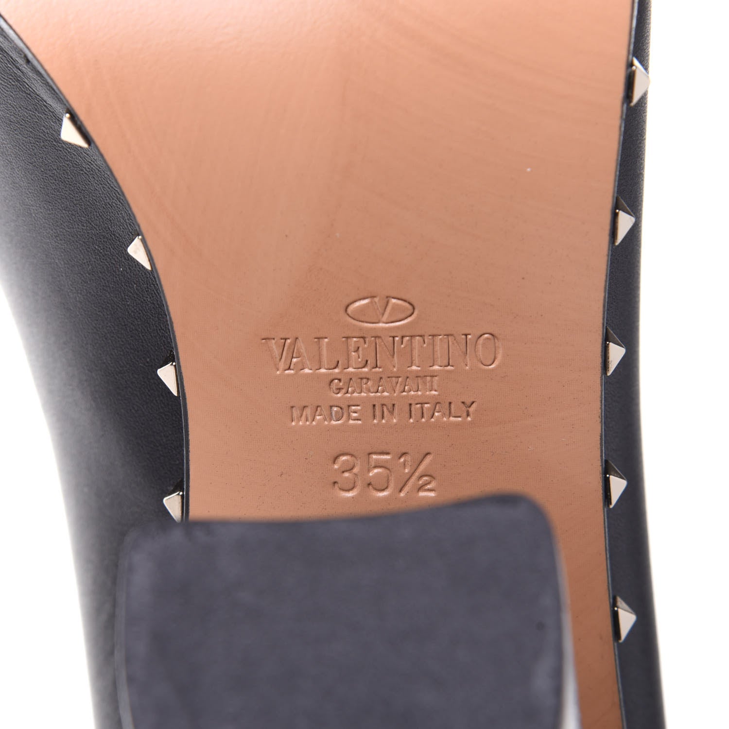 Valentino Garavani Nappa Soul Rockstud Loafer 100mm Pumps 35.5 Black 8 of 11