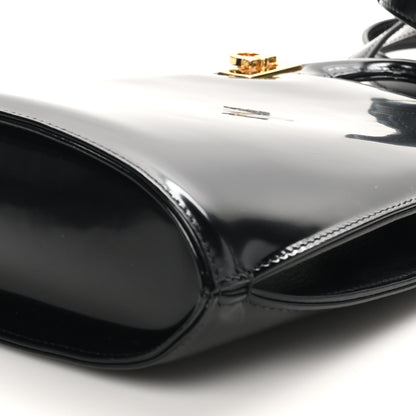 Salvatore Ferragamo Brushed Calfskin North South Wanda Top Handle Bag Black 9 of 9