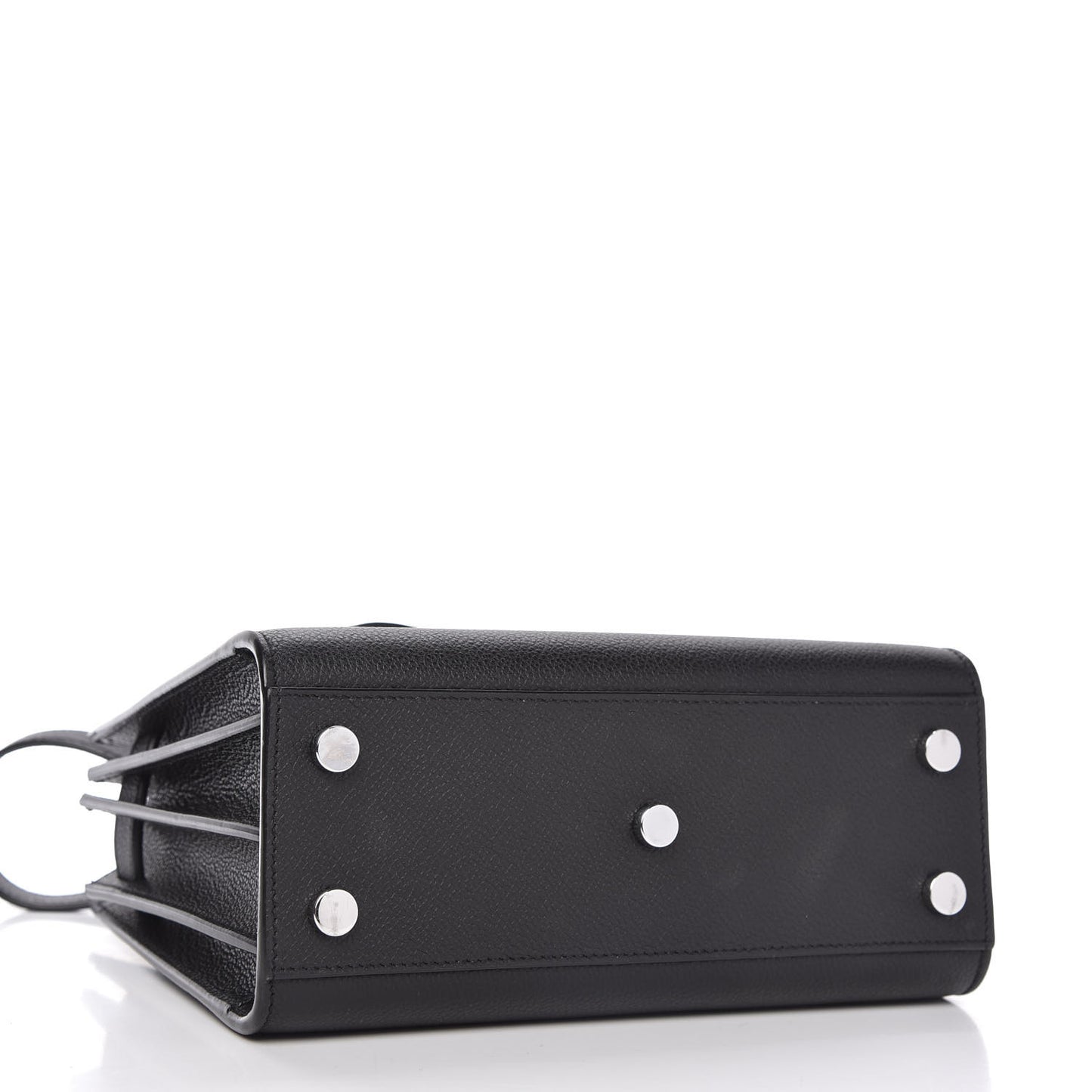 Grained Calfskin Nano Sac De Jour Black