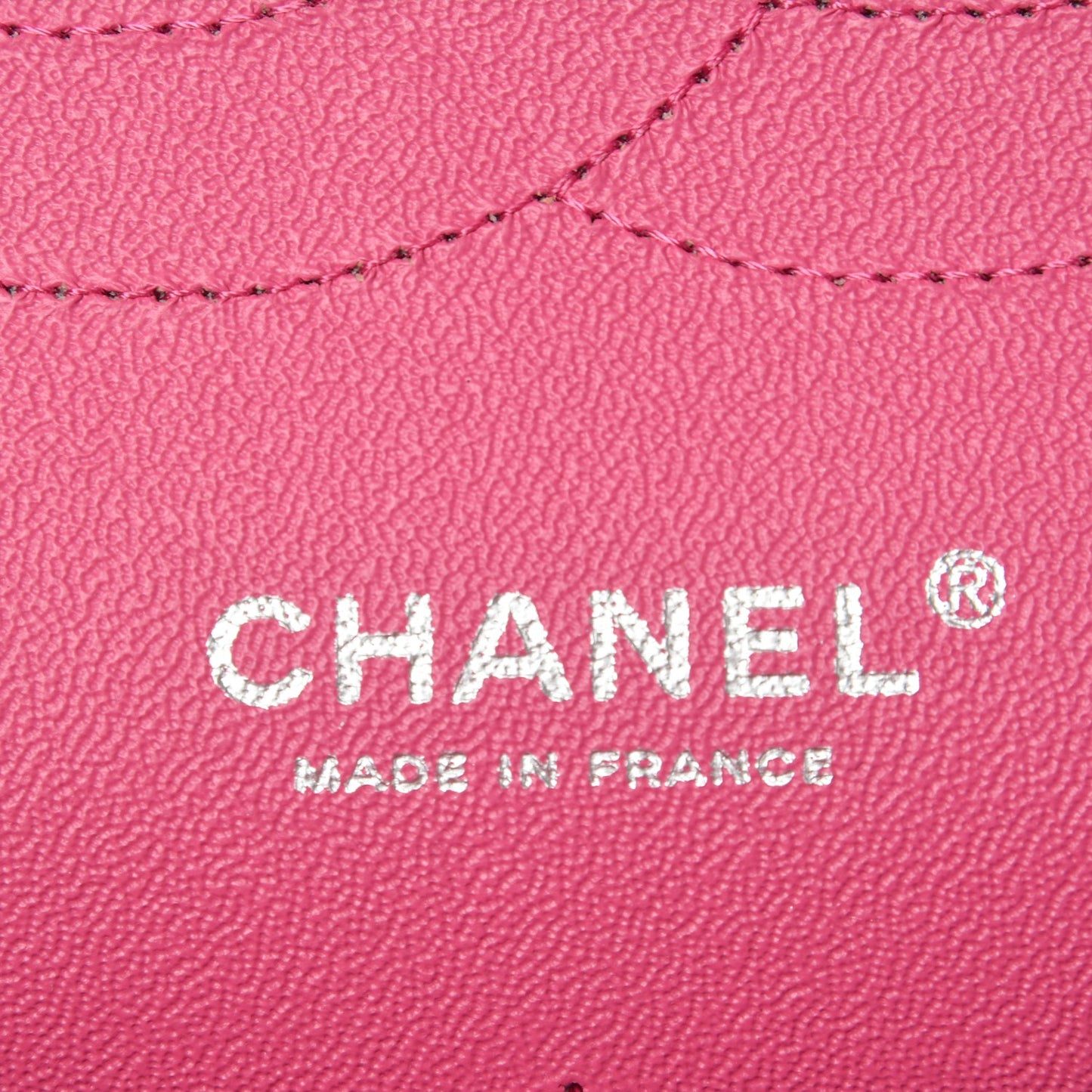 Iridescent Caviar Quilted Jumbo Double Flap Pink