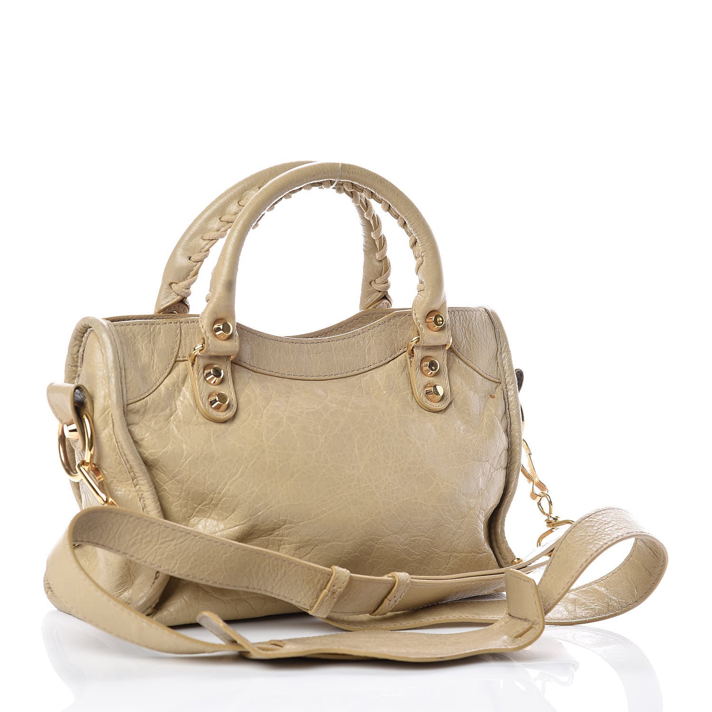 Agneau Classic Gold Hardware Mini S Citytrap Beige Sable