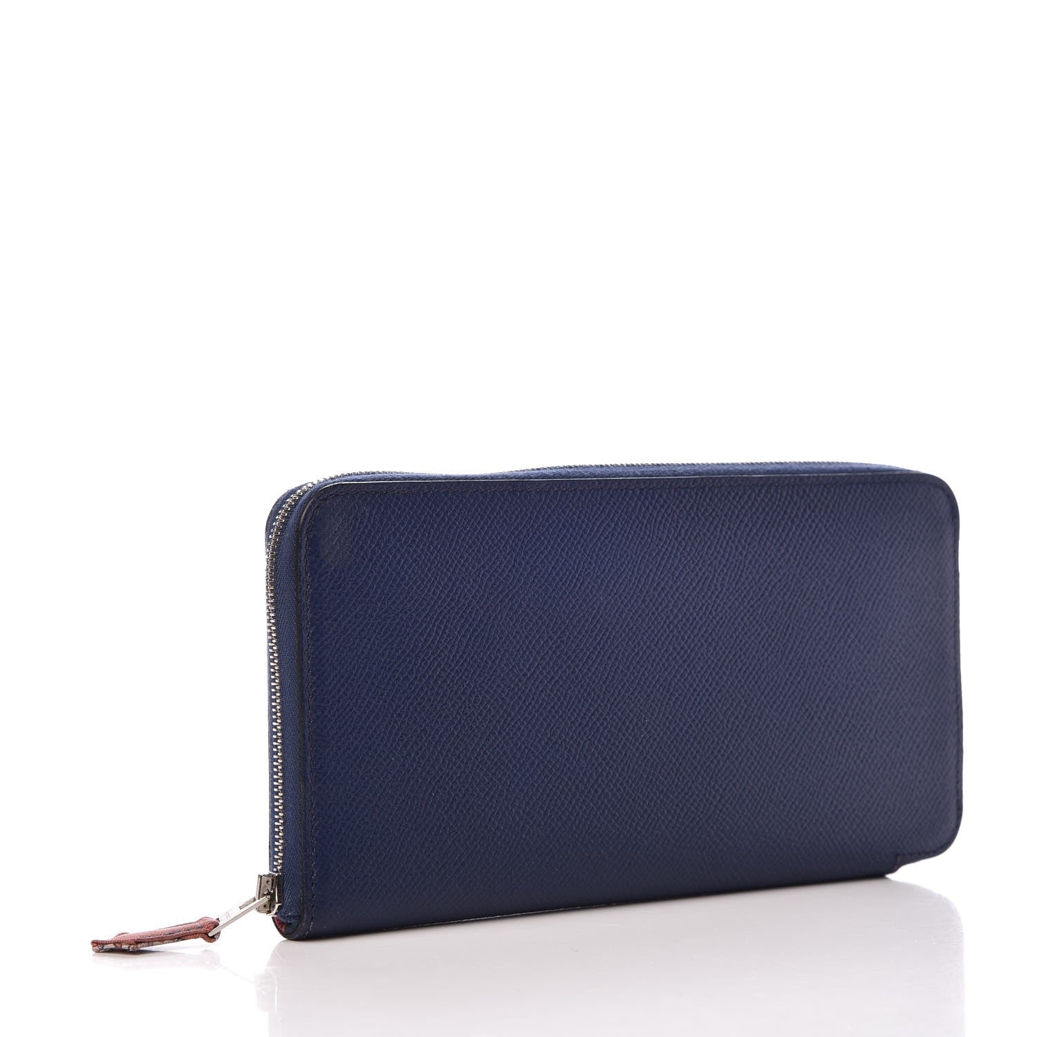 Hermes Epsom Silk'In Wallet Bleu Saphir 3 of 8
