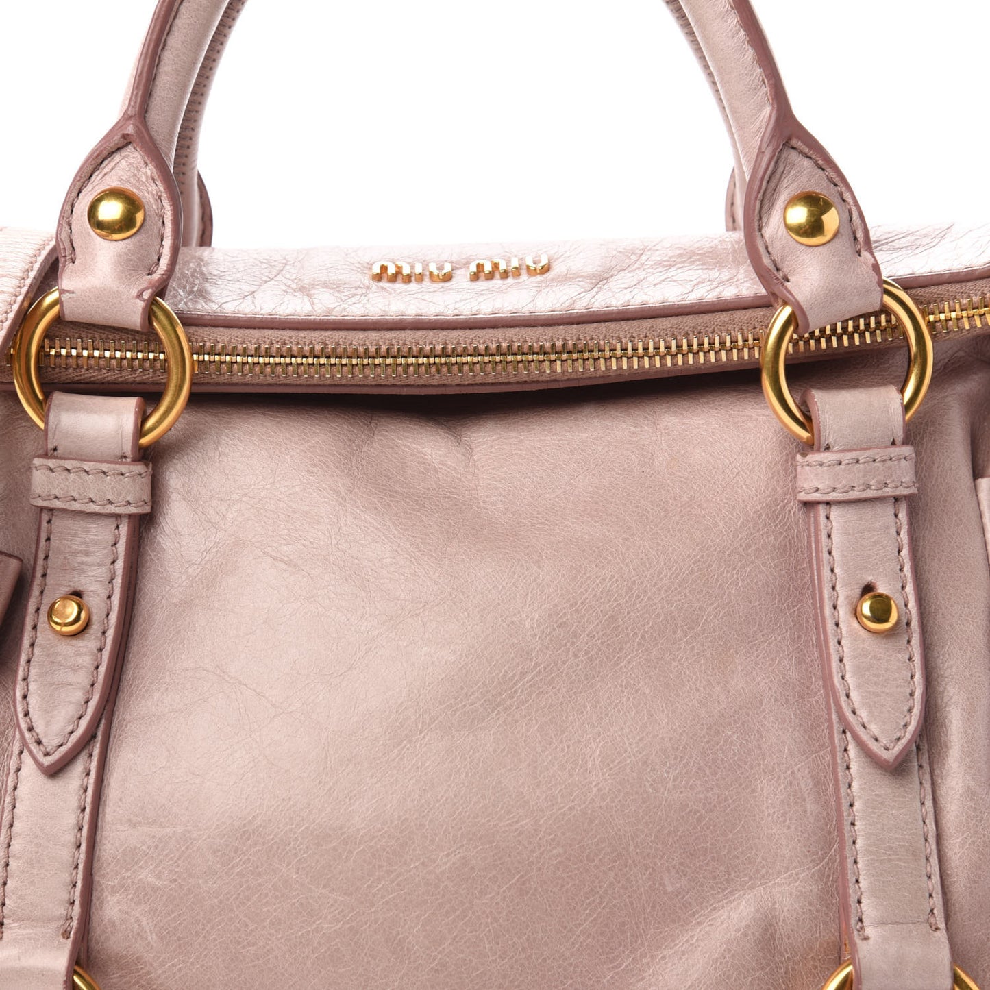 Vitello Lux Mini Bow Bag Mughetto