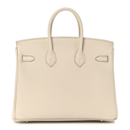 Hermes Togo Birkin 25 Craie 4 of 35