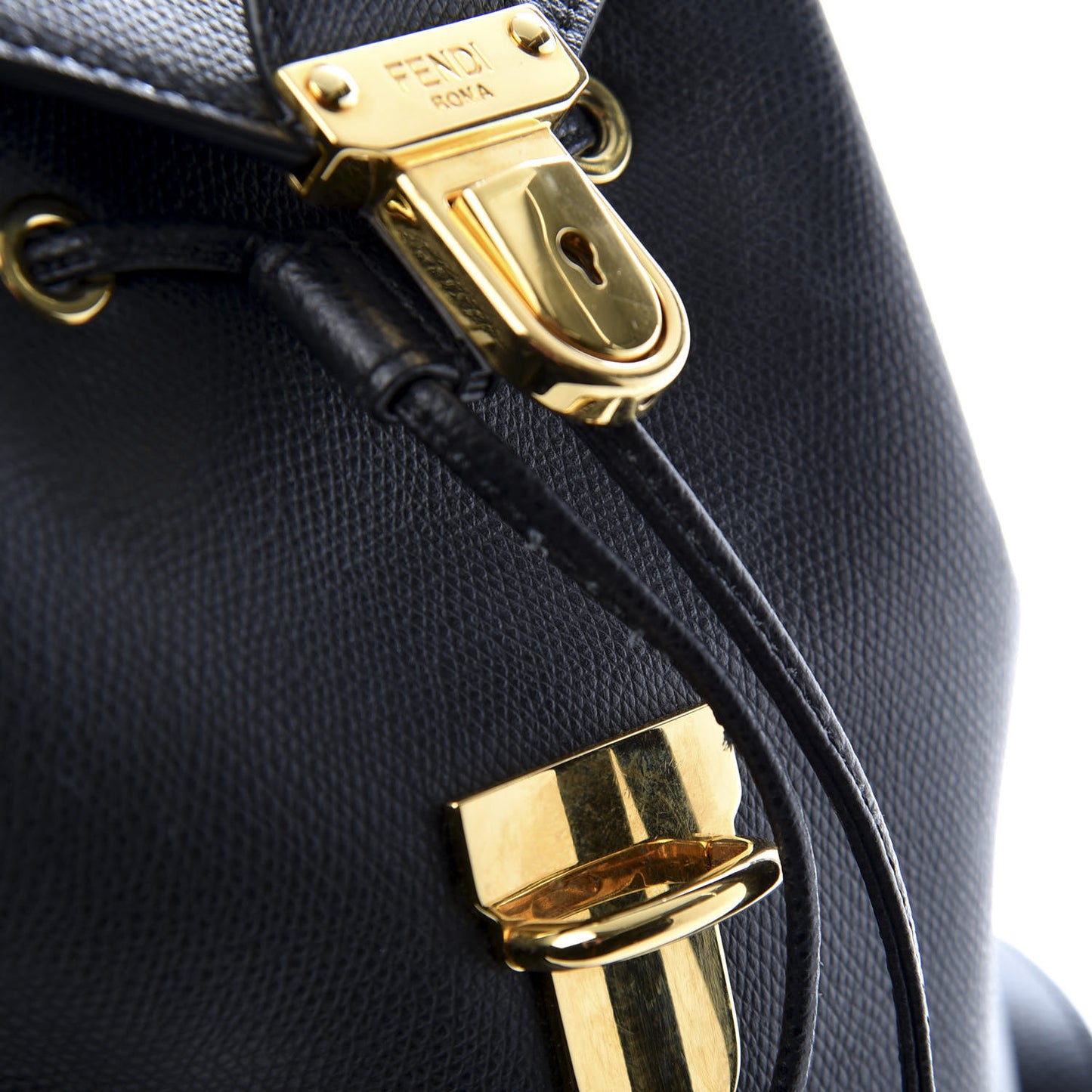 Vitello Cruise F is Fendi Drawstring Backpack Black