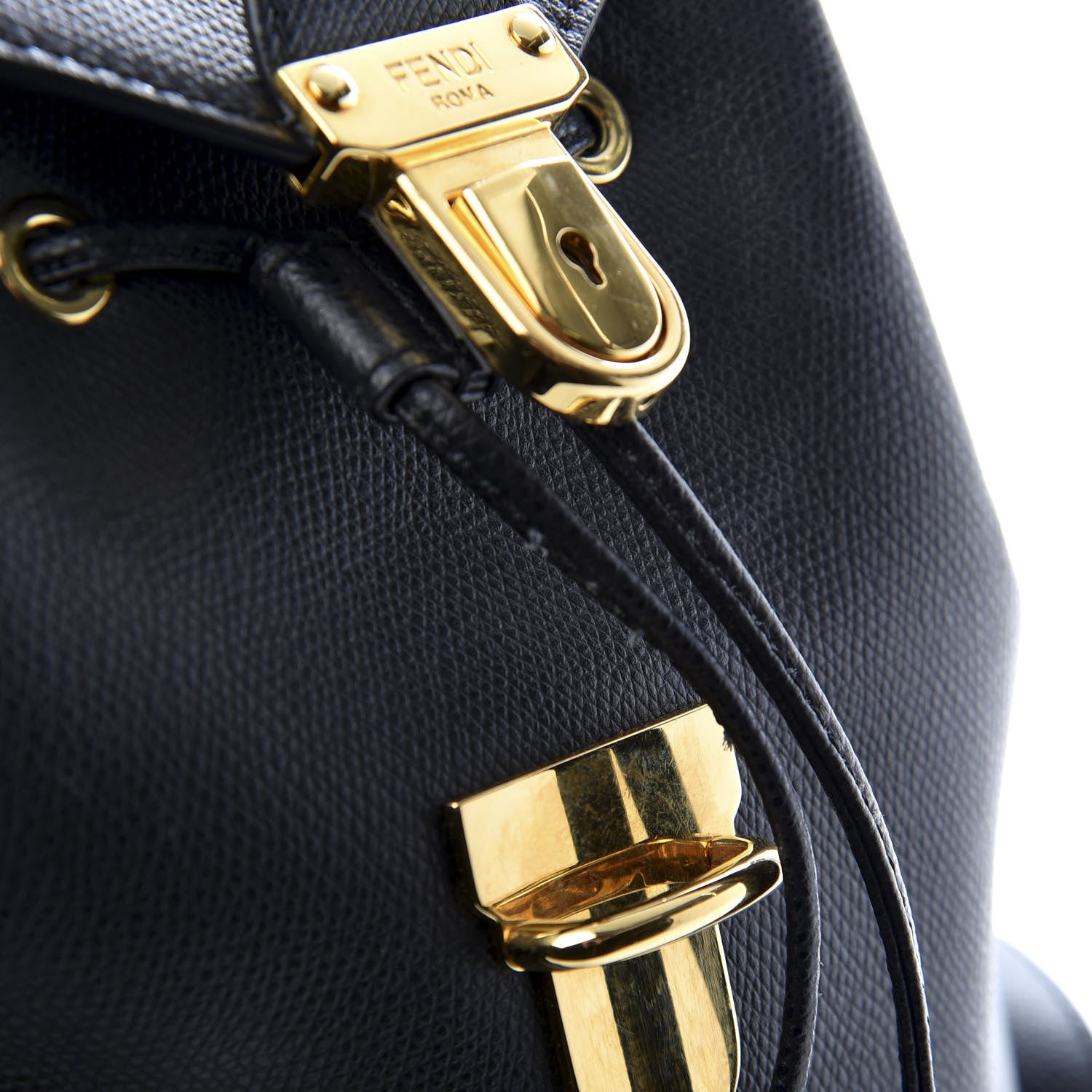 Fendi Vitello Cruise F is Fendi Drawstring Backpack Black 12 of 12