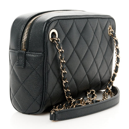 Chanel Caviar Quilted Small In & Out Camera Case Black 4 of 14