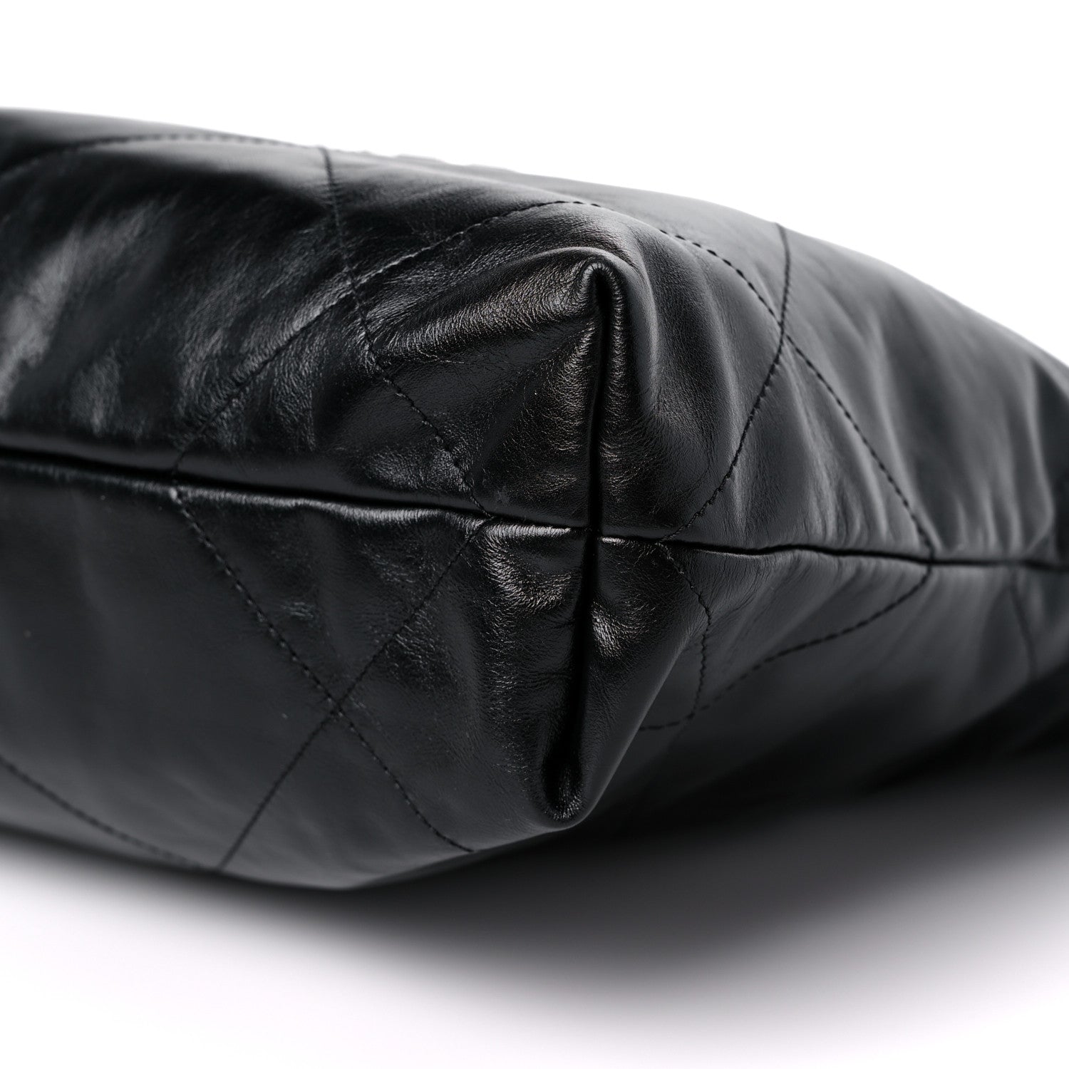 Chanel Shiny Calfskin Quilted Small Chanel 22 Black 10 of 11