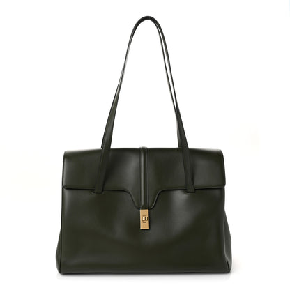 Celine Calfskin Large Soft 16 Bag Khaki 2 of 17