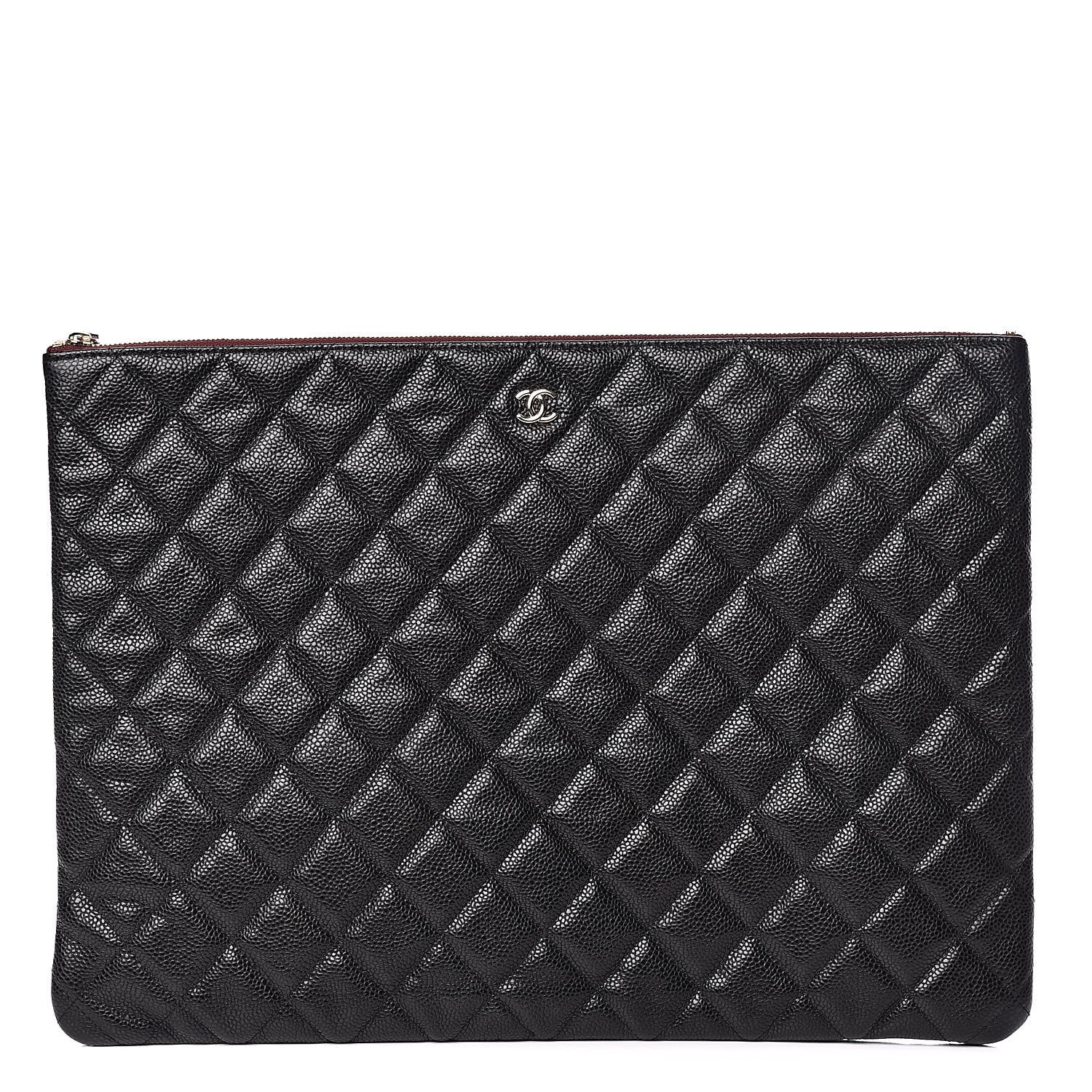 Chanel Caviar Quilted XL Cosmetic Case Black 1 of 11