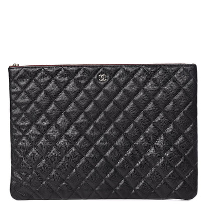 Chanel Caviar Quilted XL Cosmetic Case Black 1 of 11