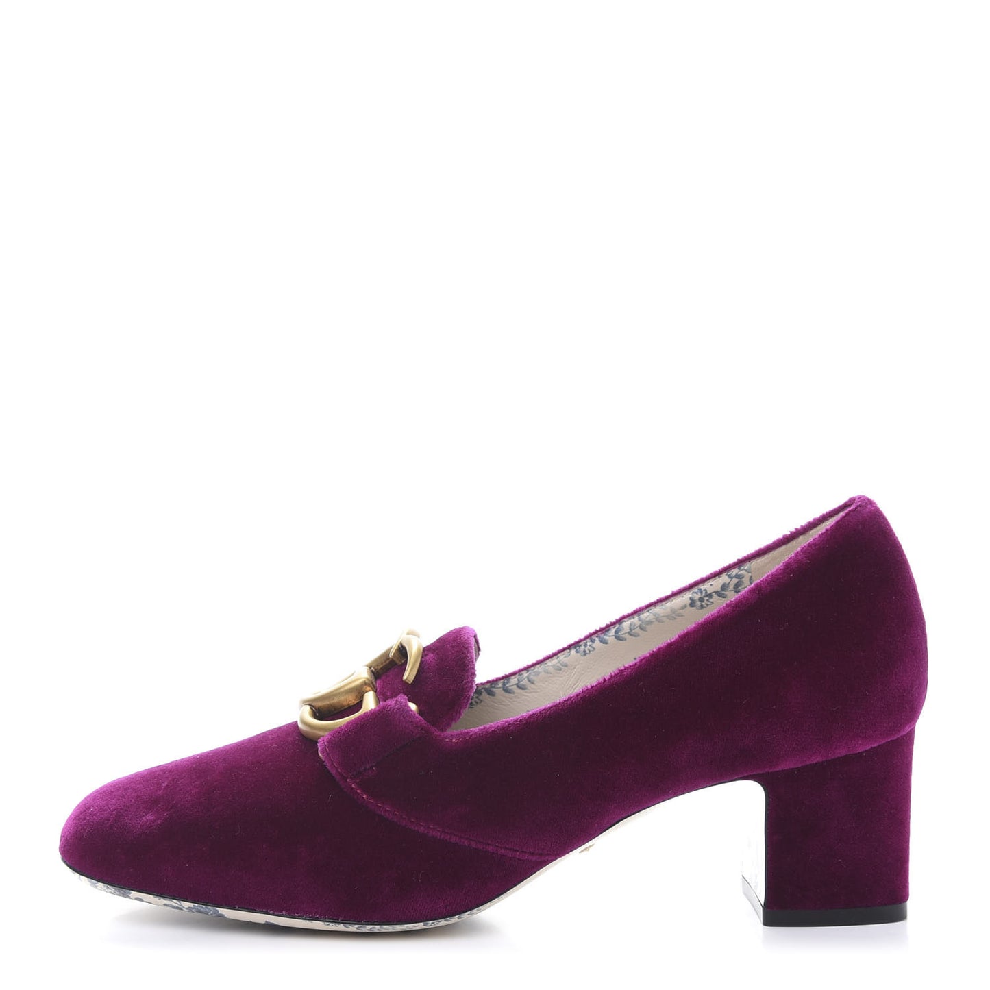Softy Velvet GG Victoire 55mm Loafer Pumps 38 Fucsia