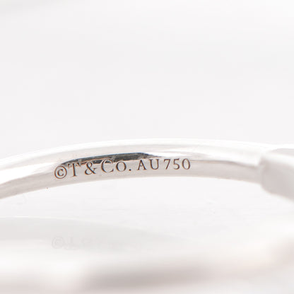 Tiffany 18K White Gold T Wire Ring 6.5 4 of 4