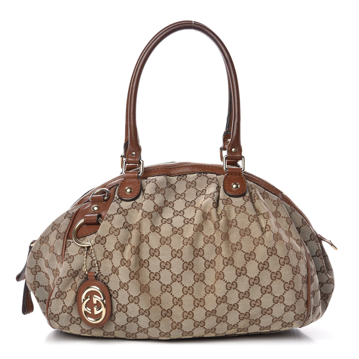 Monogram Medium Sukey Boston Brown