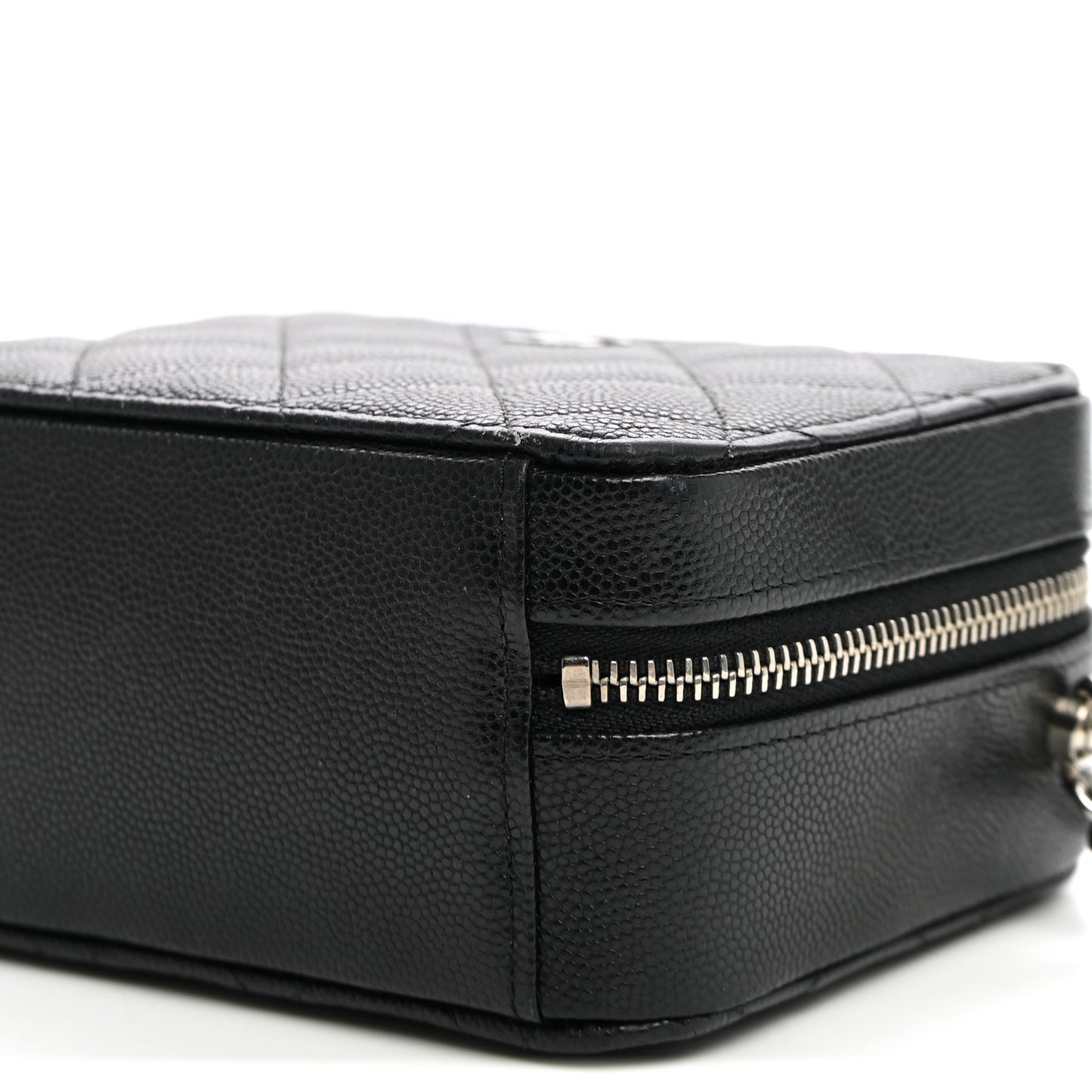Caviar Quilted Camera Bag Black