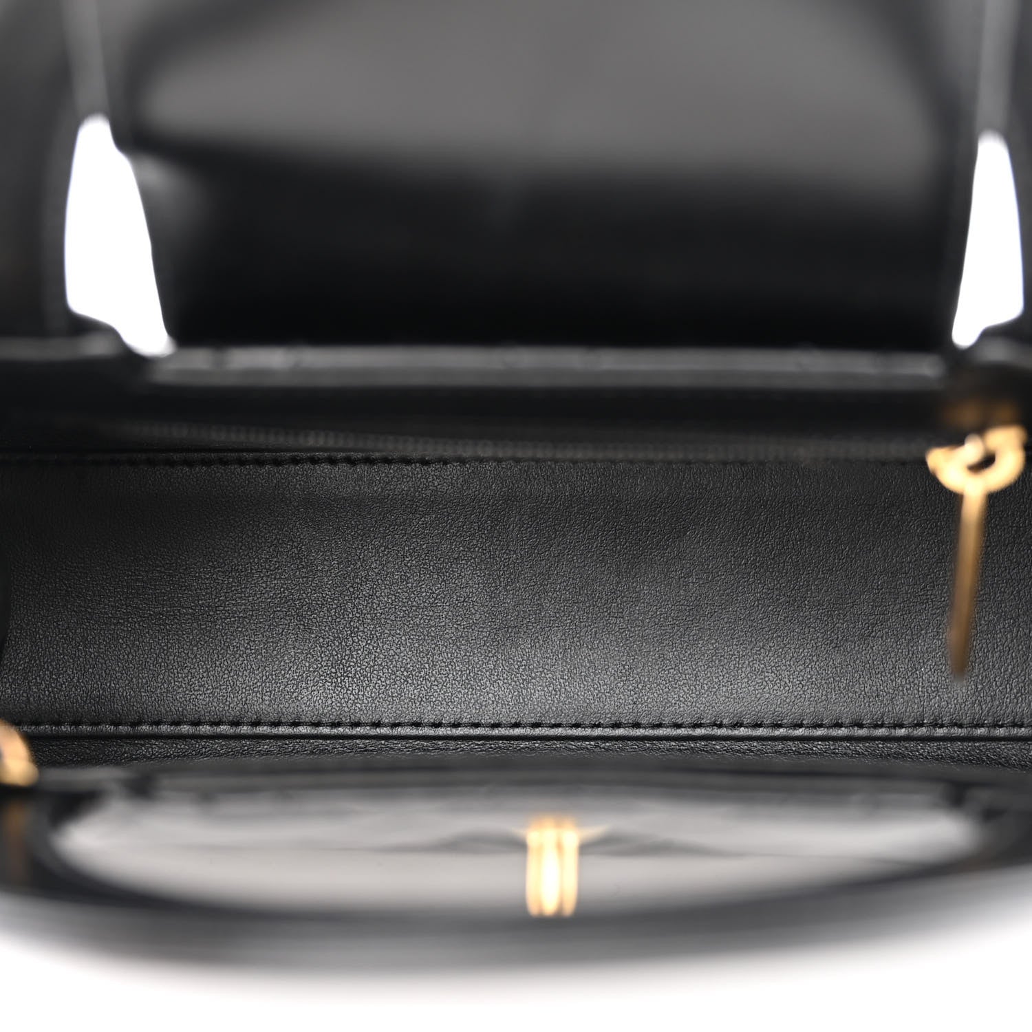 Chanel Shiny Aged Calfskin Quilted Nano Kelly Shopper Black 5 of 10