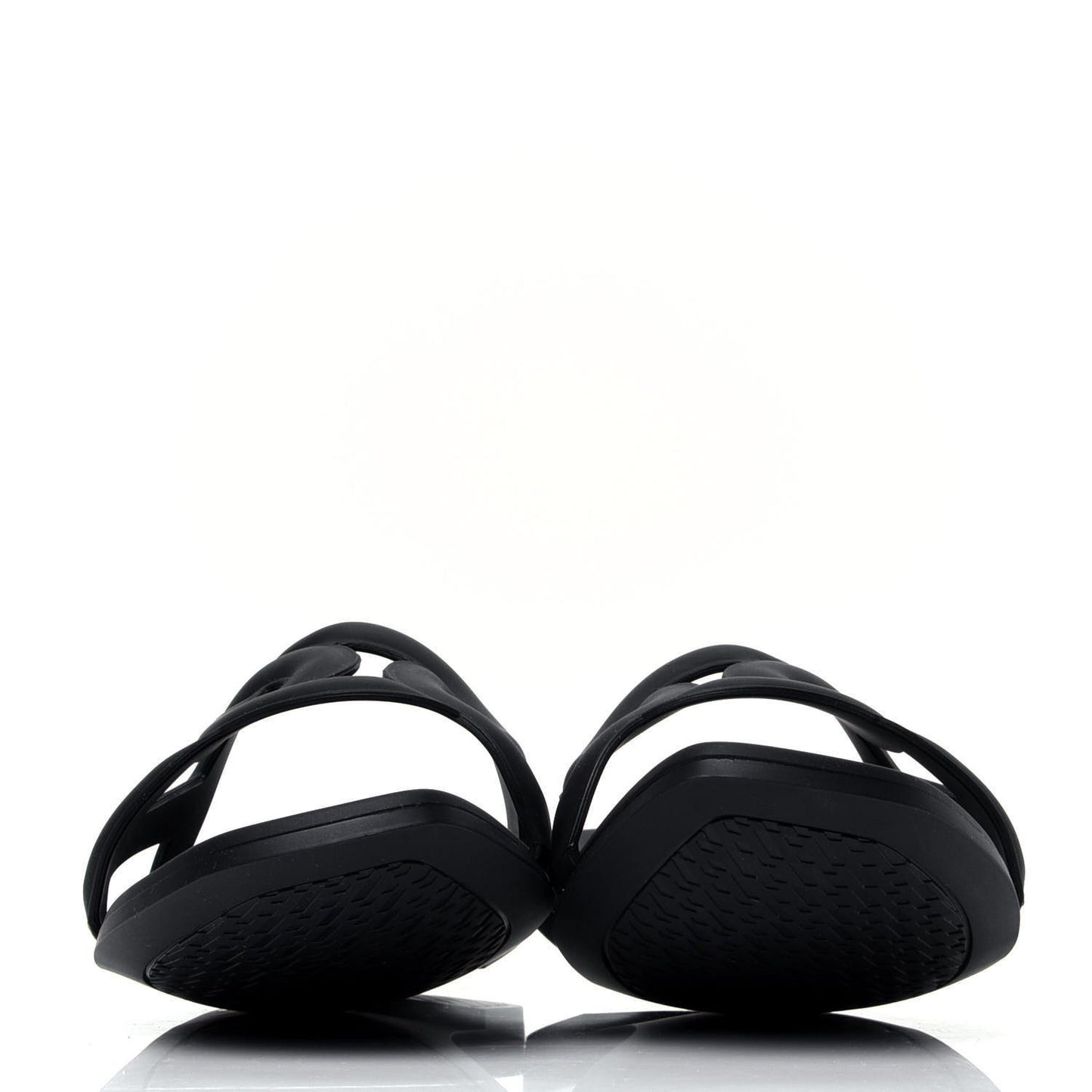 Rubber Aloha Sandals 37 Black
