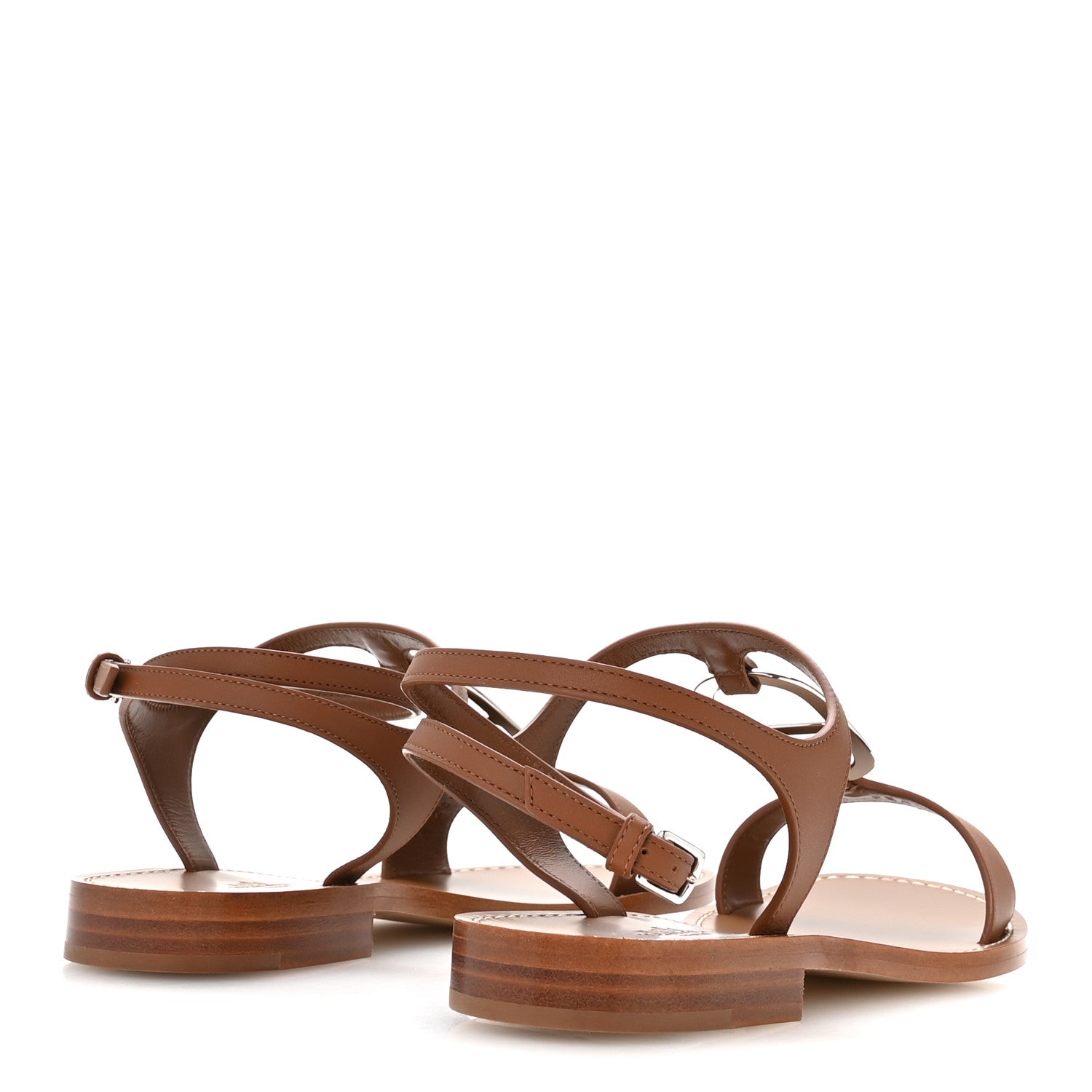 Hermes Calfskin Marinella Sandals 37 Gold 1864638 – FASHIONPHILE