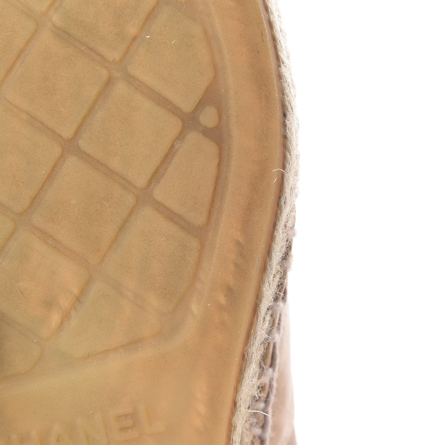 Lambskin CC Espadrilles 38 Beige Black