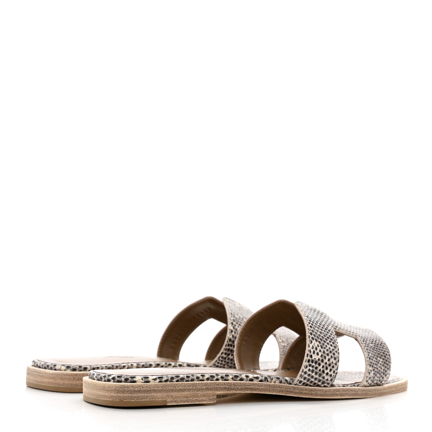 Hermes Lizard Oran Sandals 36 Ombre 4 of 11