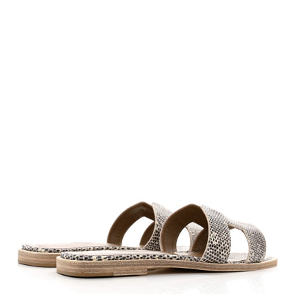 Hermes Lizard Oran Sandals 36 Ombre 4 of 11